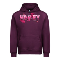 Mauve Wine Personalized Pink Cancer Themed Name Urban Hoodie - NancyCooperArtShop