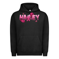 Pigment Black Personalized Pink Cancer Themed Name Urban Hoodie - NancyCooperArtShop