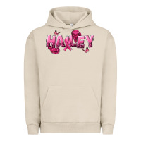 Pigment French Oak Personalized Pink Cancer Themed Name Urban Hoodie - NancyCooperArtShop