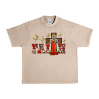 French Oak faith our lady of guadalupe cross Urban Heavy Tee - BarkalooDesign