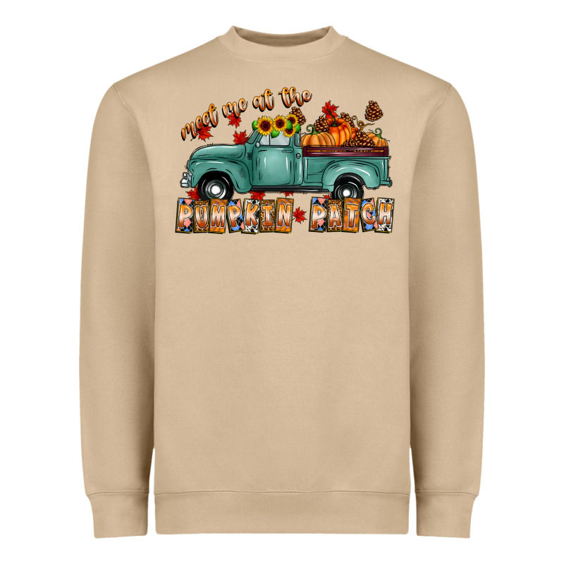 Meet Me Af The Pumpkin Patch Heavyweight Sweatshirt by CowhideDigitalArt | Teevron