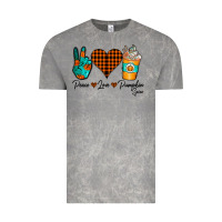 Cloud Rock Peace Love Pumpkin Spice Vintage Tee - CowhideDigitalArt