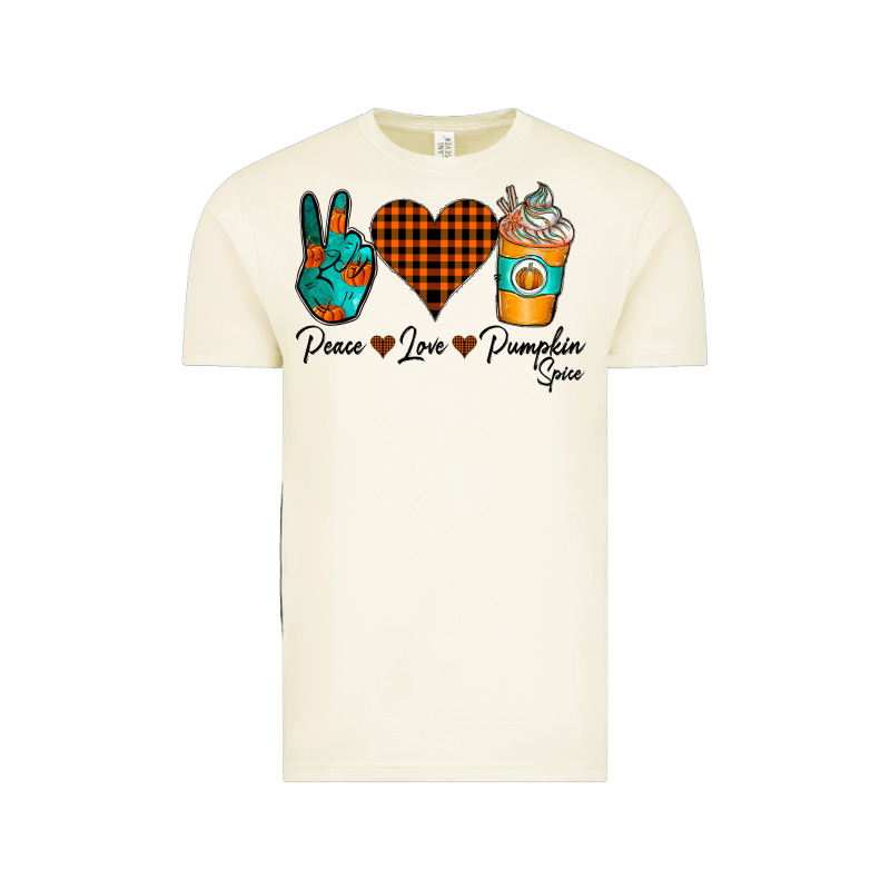 Peace Love Pumpkin Spice Vintage Tee by CowhideDigitalArt | Teevron