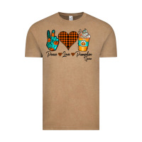 Vintage Coffee Peace Love Pumpkin Spice Vintage Tee - CowhideDigitalArt
