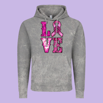 Cancer Love Vintage Hoodie Designed By Ranaportraitstore