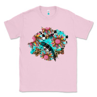 Bubblegum Pink race sunflower patches Classic Tee - AdoDesignShop