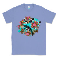 Colony Blue race sunflower patches Classic Tee - AdoDesignShop
