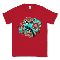 Red race sunflower patches Classic Tee - AdoDesignShop