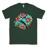 Sports Green race sunflower patches Classic Tee - AdoDesignShop