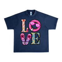 Navy love summer Urban Heavy Tee - CowhideDigitalArt