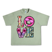 Oil Green love summer Urban Heavy Tee - CowhideDigitalArt