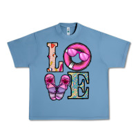 Pebble Blue love summer Urban Heavy Tee - CowhideDigitalArt