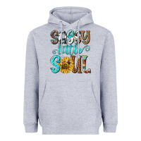 Heather Grey sassy little soul Heavyweight Hoodie - NancyCooperArtShop