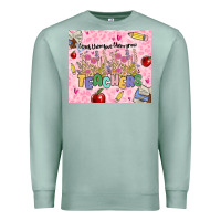 Seafoam teachers teach them love them grow Premium Sweatshirt - MaliasSmallBusiness