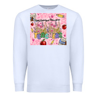 White teachers teach them love them grow Premium Sweatshirt - MaliasSmallBusiness