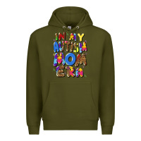 Army Green in my autism mom era Premium Hoodie - Artiststas