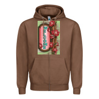 Chestnut Western Red Roses Welcome Zipper Hoodie - LillyAllenDesigns
