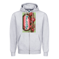 Heather Grey Western Red Roses Welcome Zipper Hoodie - LillyAllenDesigns