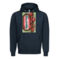 Navy Western Red Roses Welcome Zipper Hoodie - LillyAllenDesigns
