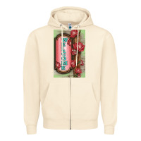 Sandshell Western Red Roses Welcome Zipper Hoodie - LillyAllenDesigns