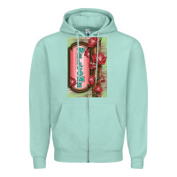 Seafoam Western Red Roses Welcome Zipper Hoodie - LillyAllenDesigns