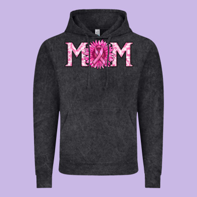 Breast Cancer Mom Vintage Hoodie Designed By Ranaportraitstore