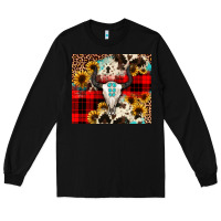 Black bullskull Sunflower Long Sleeve Tee - JahusDesignShop