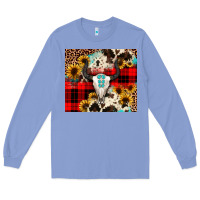 Colony Blue bullskull Sunflower Long Sleeve Tee - JahusDesignShop