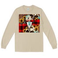 Mushroom bullskull Sunflower Long Sleeve Tee - JahusDesignShop