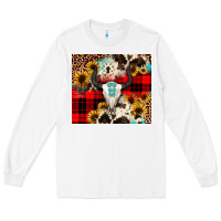 White bullskull Sunflower Long Sleeve Tee - JahusDesignShop
