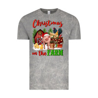 Cloud Rock christmas on the farm Vintage Tee - FaDigitalArtStudio