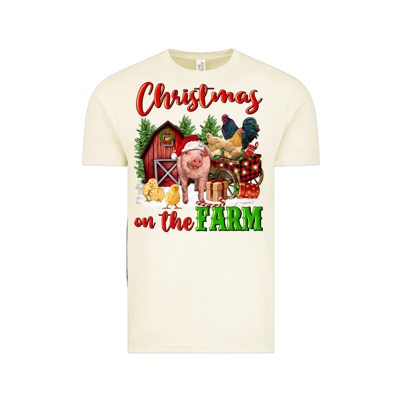 Christmas On The Farm Vintage Tee by FaDigitalArtStudio | Teevron