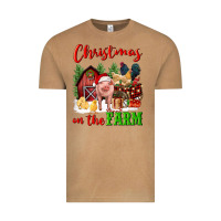 Vintage Camel christmas on the farm Vintage Tee - FaDigitalArtStudio