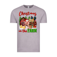 Vintage Zinc christmas on the farm Vintage Tee - FaDigitalArtStudio