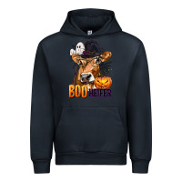 Navy Boo Heifer Cow with Halloween Urban Hoodie - texasbilliewilder