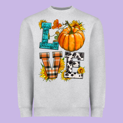 Love Pumpkin Heavyweight Sweatshirt Designed By Hra Design Shop