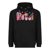 Black nail tech coffee cups Heavyweight Hoodie - NancyCooperArtShop