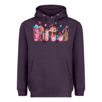 Plum nail tech coffee cups Heavyweight Hoodie - NancyCooperArtShop