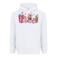 White nail tech coffee cups Heavyweight Hoodie - NancyCooperArtShop