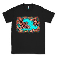 Black easter Leopard turquoise background Classic Tee - JahusDesignShop
