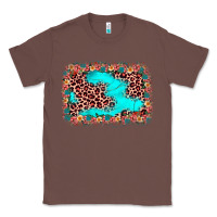Chestnut easter Leopard turquoise background Classic Tee - JahusDesignShop