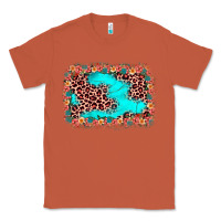 Copper easter Leopard turquoise background Classic Tee - JahusDesignShop