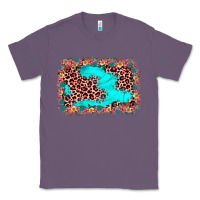 Lavender easter Leopard turquoise background Classic Tee - JahusDesignShop