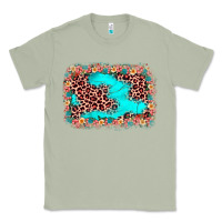 Matcha easter Leopard turquoise background Classic Tee - JahusDesignShop