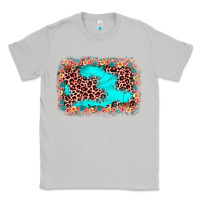 Moon Dust easter Leopard turquoise background Classic Tee - JahusDesignShop