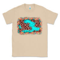 Mushroom easter Leopard turquoise background Classic Tee - JahusDesignShop