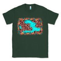 Sports Green easter Leopard turquoise background Classic Tee - JahusDesignShop