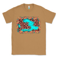 Toasted Coconut easter Leopard turquoise background Classic Tee - JahusDesignShop