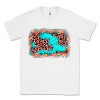 White easter Leopard turquoise background Classic Tee - JahusDesignShop