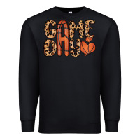 Black game day basketball Premium Sweatshirt - MaliasSmallBusiness